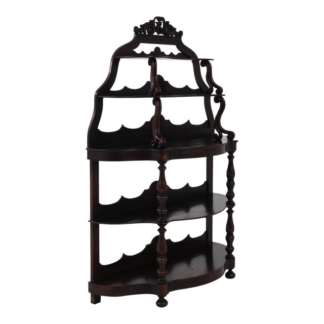 19th Century French Wooden Shelf with Original Patina For Sale