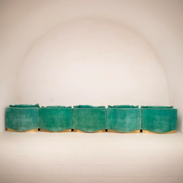 1970s Stropiccio Lounge Chairs by Luciano Frigerio for Frigerio di Desio, 1975, Set of 5 For Sale - Image 5 of 18