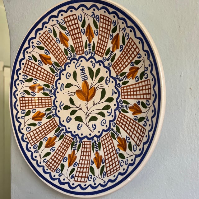 Mid 20th Century Manises Spanish Ceramic Plate For Sale - Image 4 of 7