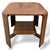 Wood Arts & Crafts Oak Occasional Side Table with Lower Shelf For Sale - Image 7 of 8