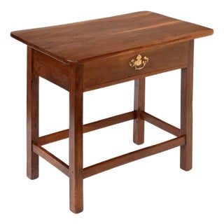 French Side or End Table of Patinated Cherry With Drawer For Sale