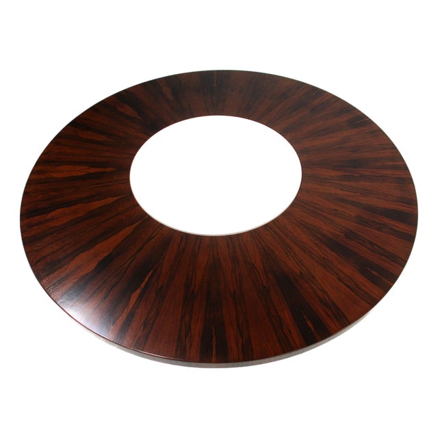 Rare Milo Baughman Rosewood Lazy Susan Coffee Table for Thayer Coggin For Sale