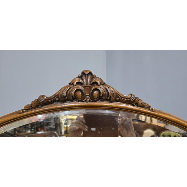 Wood Queen Anne Burr Walnut Dressing Table, 1920 For Sale - Image 7 of 18
