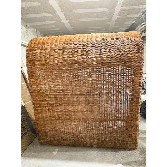 Farmhouse Wicker Hooded Headboard for Daybed For Sale - Image 3 of 6