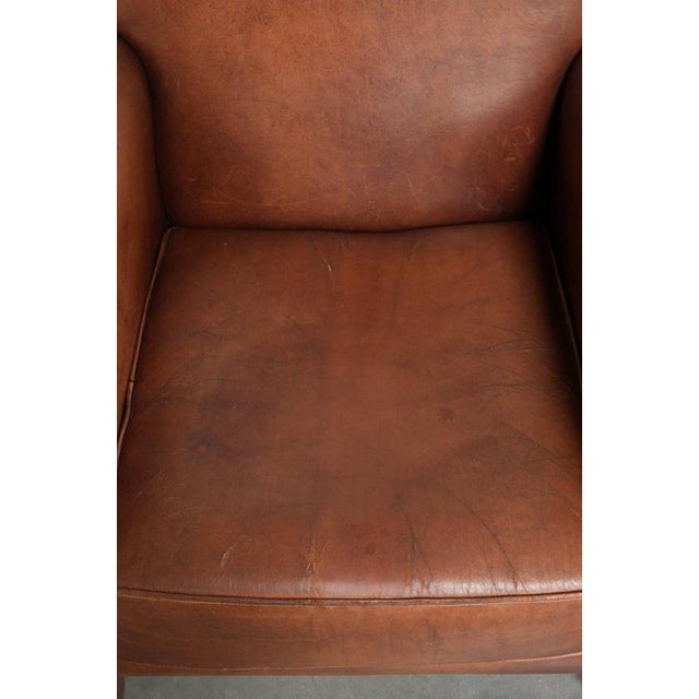 1990s Vintage Sheepskin Leather Armchairs, Set of 2 For Sale - Image 5 of 15