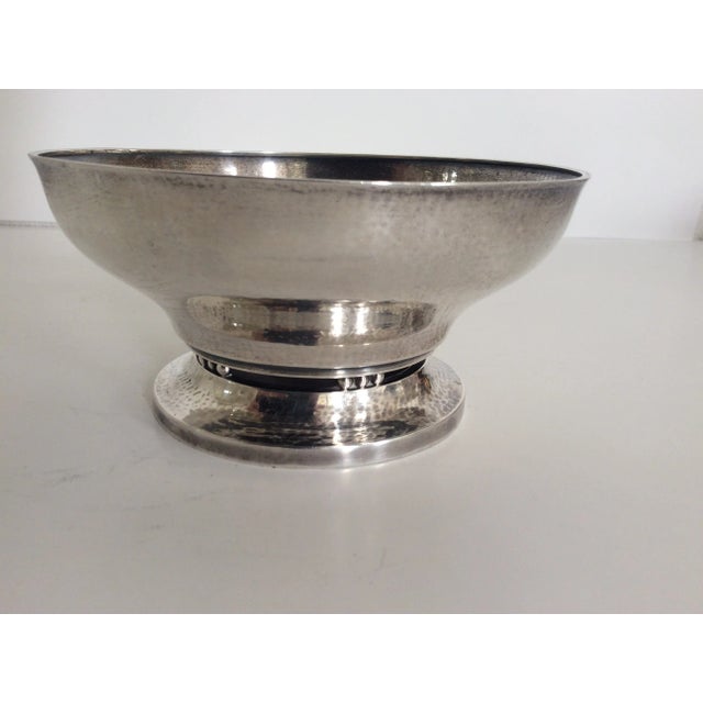 Beautiful Danish handcrafted Georg Jensen sterling silver bowl. Based on the hallmarks engraved on the underside of this...