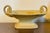 Ceramic Antique 19th Century English Drabware Footed Tazza Compote With Relief Molded Oak Leaves and Grape Vine Border For Sale - Image 7 of 13