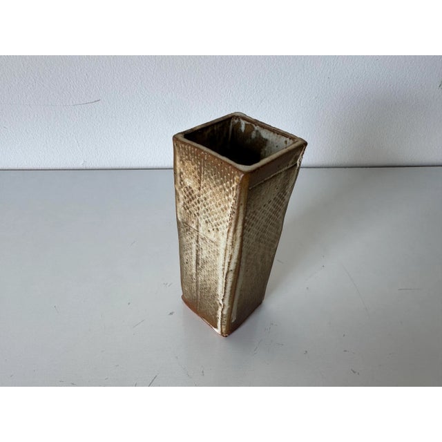 1980s Vintage Stevens Organic Studio Pottery Vase For Sale - Image 5 of 12