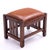 Wood L. & J. G. Stickley Footstool Leather Oak Mission Art & Crafts For Sale - Image 7 of 10