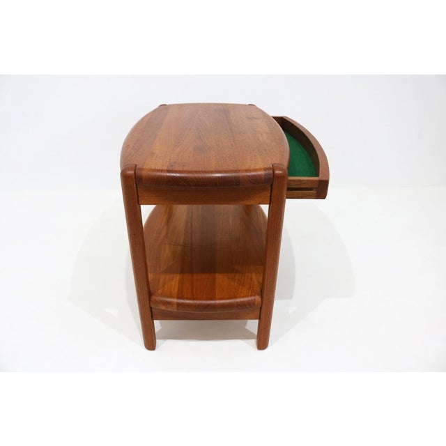 Wood Mid-Century Danish Teak Bedside Table from Salling Stolefabrik, Denmark, 1960s For Sale - Image 7 of 15