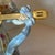 Herend Herend Deryne (Mrs. Dery) Large 14” Porcelain Figure: Woman With Guitar/Mandolin (Blue Gown, Floral Motifs) Ligeti Early Mark, Vintage #5753 For Sale - Image 4 of 18
