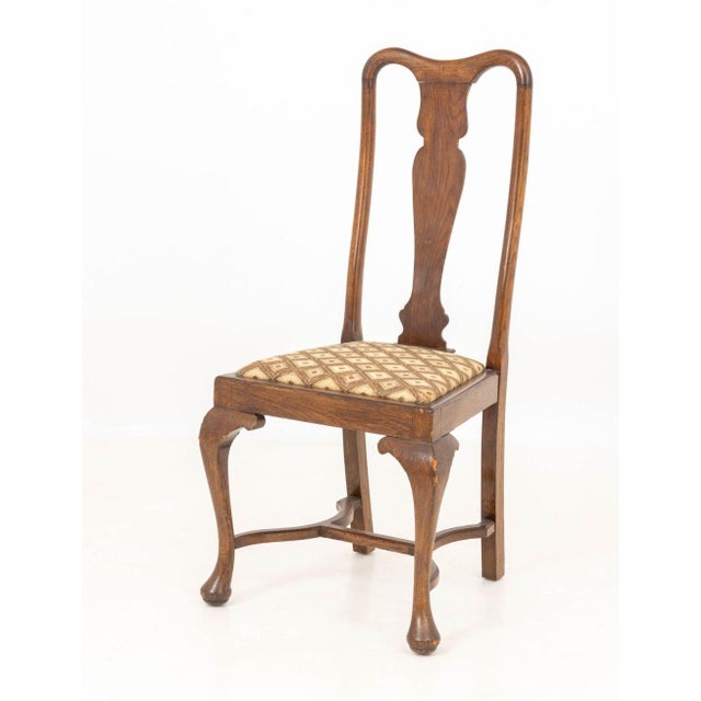 Mid 20th Century Queen Anne Style Walnut Dining Chairs, 8 For Sale - Image 5 of 8