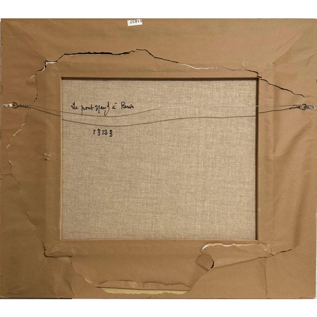 Urbain Huchet, Post Impressionist Fauvist Art French Oil Painting Paris Bridge Urbain Huchet, c.1998 For Sale In Miami - Image 6 of 14