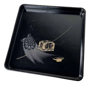 ​Urushi Lacquer Minogame Tray, 1890s