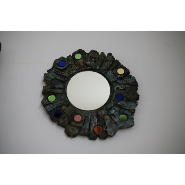 Ceramic Mirror by Jacky Coville, 1970s For Sale - Image 10 of 12