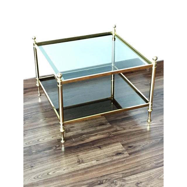 Metal Vintage Maison Bagues Brass Coffee Table For Sale - Image 7 of 10