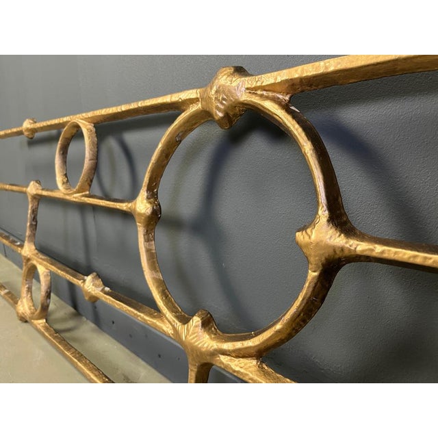 Gold Large Brutalist Wall Sculpture, 1970s For Sale - Image 8 of 11