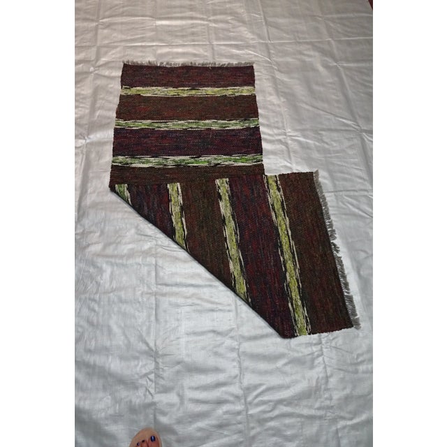 Rag Rug Swedish Mid Century For Sale - Image 4 of 8