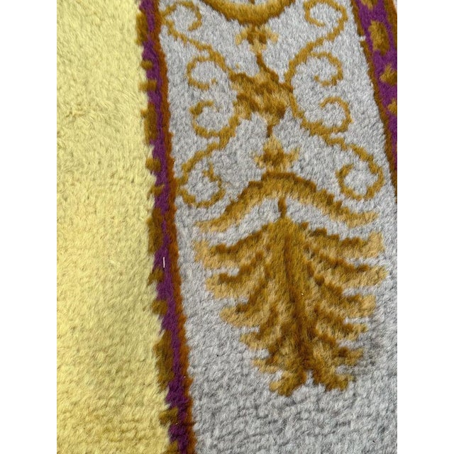 Textile Antique French Savonnerie Rug, 1920s For Sale - Image 7 of 18