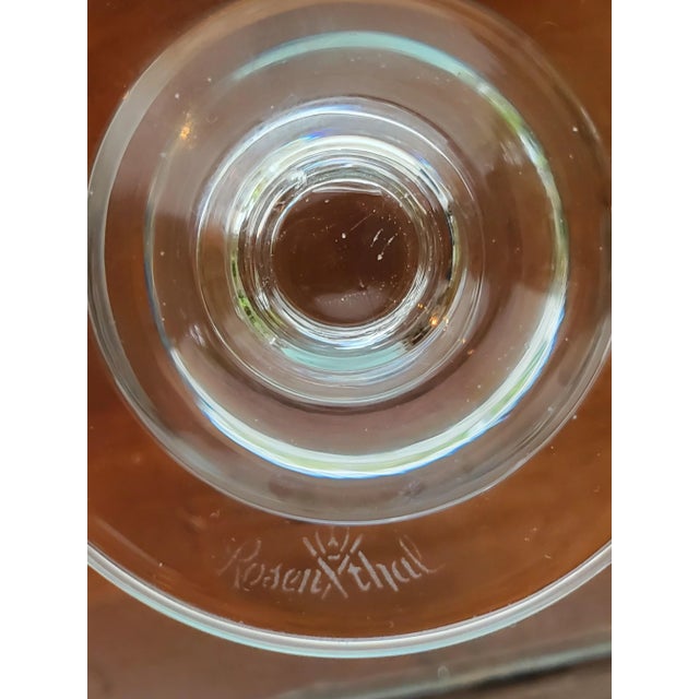 Antique Rosenthal Crystal Wine/Juice Glasses- Set of 9 For Sale In Baltimore - Image 6 of 7