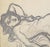Mid-Century Modern André Cottavoz, Lying Nude, 1974, Original Charcoal Drawing For Sale - Image 3 of 7