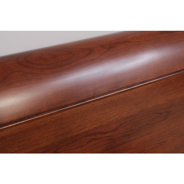 Brown Stickley Cherry LaRochelle Queen Size Sleigh Bed For Sale - Image 8 of 18
