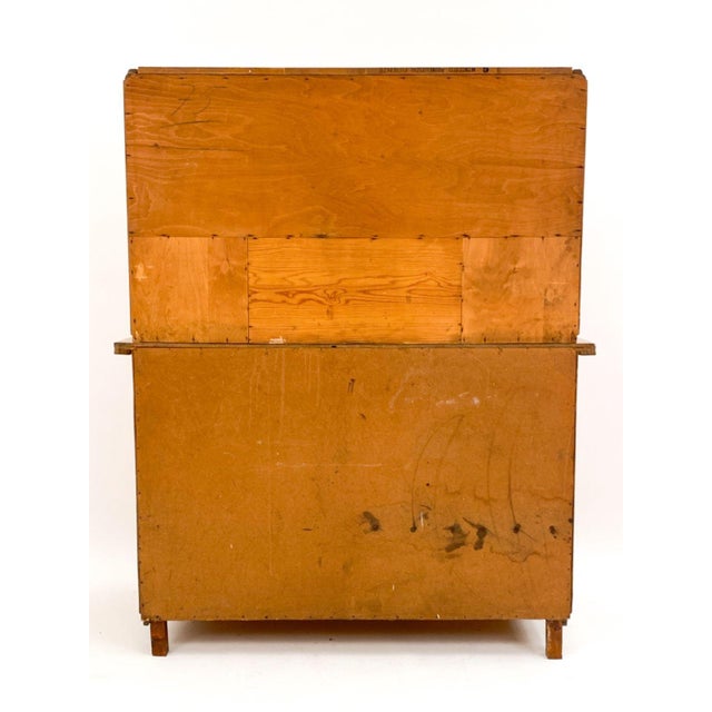Wood Mid 20th Century Art Deco Hoosier Cabinet For Sale - Image 7 of 13