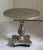 Silver Vintage Palm Beach Regency Style Silver Crackle Finish Pineapple Pedestal Side Table For Sale - Image 8 of 18