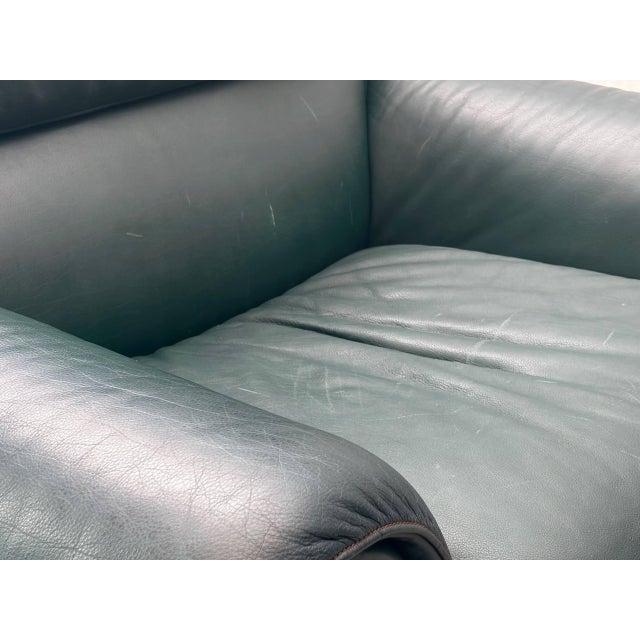 DS-2011 Leather Armchair in Petrol Green from de Sede, Switzerland, 1980s For Sale - Image 14 of 17
