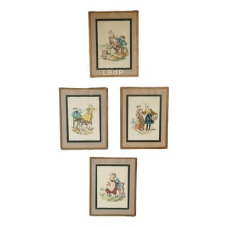 Alfred Renaudin / E. Naudy, Berry, Poitou, Lorraine & Touraine, Early 20th Century, Lithographs, Set of 4 For Sale
