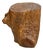 Mid 20th Century Large Light Brown Free-Form Tree Trunk Side Pedestal Table For Sale