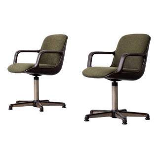 Mid-Century Modern German Office Chairs by Pollock for Comforto, 1970s, Set of 2 For Sale