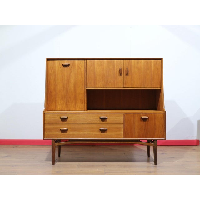 Mid Century Modern Vintage Teak Buffet Tall Credenza Sideboard by G Plan For Sale - Image 15 of 15