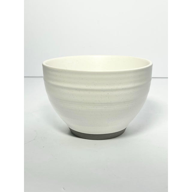 Bee & Willow “Milbrook, White” Set of 6 Ceramic Coupe All Purpose Bowls For Sale - Image 4 of 6