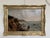 Antique 1881 Signed European Coastal Seascape Oil Painting Harbor Landscape - Signed For Sale - Image 12 of 15