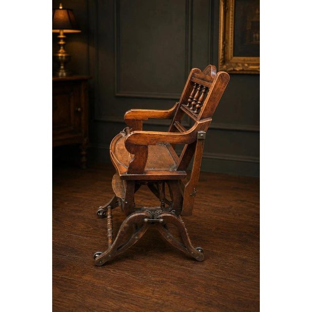 Late 19th Century Victorian Transforming Children's High Rocking Chair For Sale - Image 4 of 11