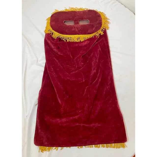 Up for sale is a rare high quality antique handmade Synagogue used Judaica scroll cover. This lovely mantel is completely...