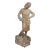 20th Century School Brutalist Bronze Sculpture of Standing Woman, Signed For Sale