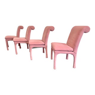 Vintage Thayer Coggin for Milo Baughman Curved Dining Chairs - Set of 4 For Sale