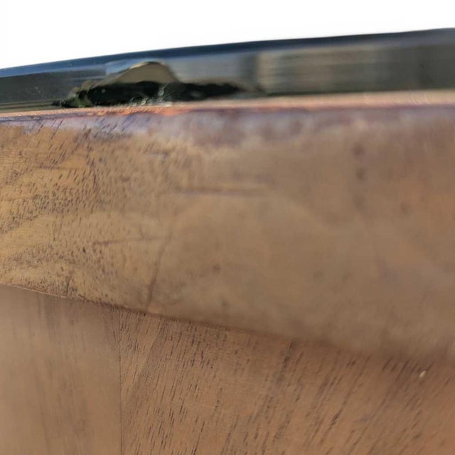 Wood Early 19th Century Charles X Mahogany and Walnut Round Coffee Table For Sale - Image 7 of 18