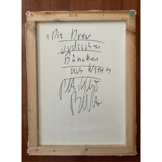 Abstract Expressionism Titled Peter Keil Painting, 1987 For Sale - Image 3 of 4