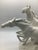 Ceramic Vintage 60s Hutschenreuther Germany Porcelain Galloping Stallion Horses Lg Statue Sculpture For Sale - Image 7 of 14