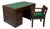 Art Deco Modernist Desk and Armchair in Oak, 1920s, Set of 2 For Sale