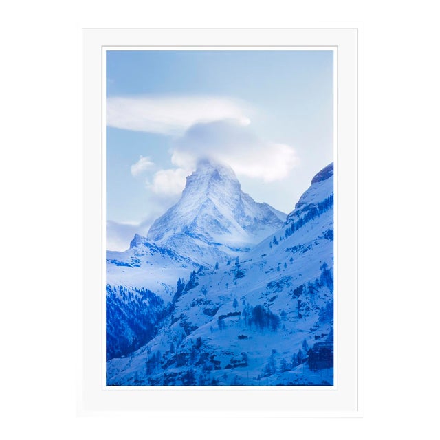 Toni Frissell 'Matterhorn' Archival Pigment Print Framed in White For Sale