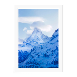 Toni Frissell 'Matterhorn' Archival Pigment Print Framed in White