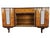 Chippendale Sideboard with Marble Top and Sliding Glass, Italy, 1920s For Sale