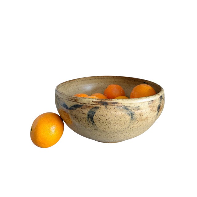 Handmade Extra Large Vintage Studio Pottery Bowl For Sale - Image 4 of 6