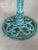 Vintage Cast Iron Garden Tazza or Pedestal Centerpiece With Verdigris Finish For Sale - Image 10 of 12