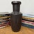 Rustic Charcoal Glaze Grey Ceramic Vase with Cylindrical Form For Sale - Image 3 of 10