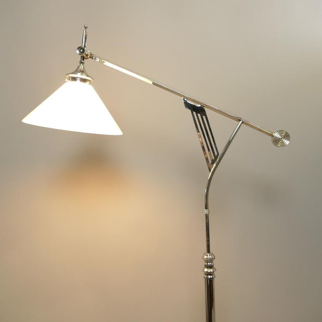 Art Deco Adjustable Floor Lamp from Wiener Werkstätte, 1920s For Sale - Image 6 of 11
